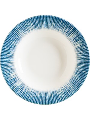 Bonna 12 Adet 23 cm 300 cc Porselen Çukur Tabak