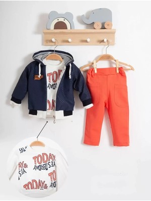 Beruflic Erkek Bebek Today Baskılı Yağmurluk 3'lü Takım