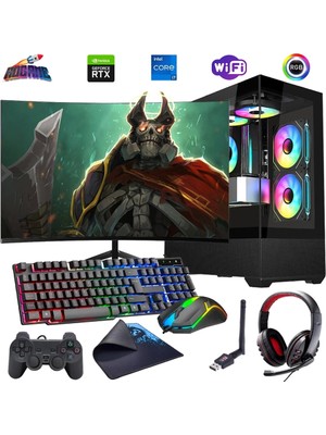 I7 14700F 16GB Ddr4 512GB M2 12GB RTX4070 24" 100Hz Mon. Oyun Bilgisayarı (Gaming Set)