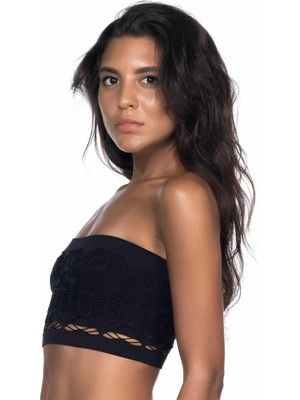 Beruflic Beyaz Emay 4050 Double Örgü Straplez Korse