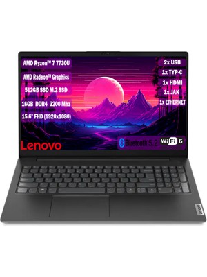 Lenovo V15 G4 Abp Amd Ryzen 7 7730U 16 GB 512 GB SSD 15,6" Fhd Freedos 82YY0012TR+165