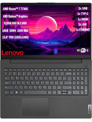 Lenovo V15 G4 Abp Amd Ryzen 7 7730U 16 GB 512 GB SSD 15,6" Fhd Freedos 82YY0012TR+165