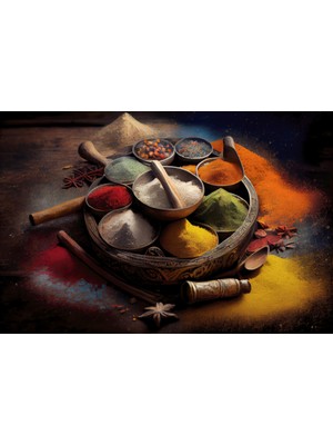 Aden Dekoratif Mutfak Için Kanvas Tablo