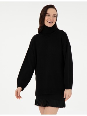 Pierre Cardin Kadın Siyah Oversize Kazak 50290574-VR046