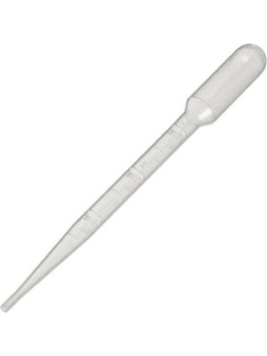Lab Pastör Pipet Plastik Damlalık Pipet 3 ml 50 Adet / Pakette