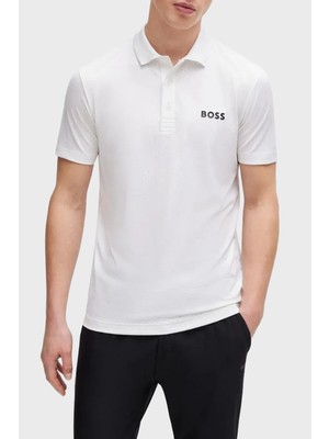 Boss Jakarlı Regular Fit Düğmeli Polo Yaka T Shirt Erkek Polo Yaka T Shirt 50513007 100