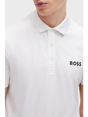 Boss Jakarlı Regular Fit Düğmeli Polo Yaka T Shirt Erkek Polo Yaka T Shirt 50513007 100