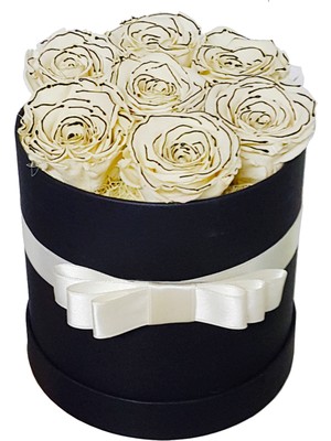 Çiçek Seli Magnificent Box Lace Beyaz Solmayan Güller En Özel Kişiye Aşkın Hediyesi Kalıcı Gul