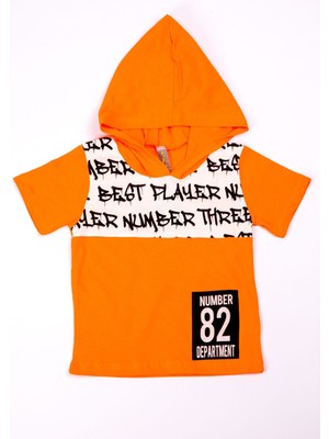 HÇM Erkek Çocuk Tshirt Kapşonlu Baskılı A21