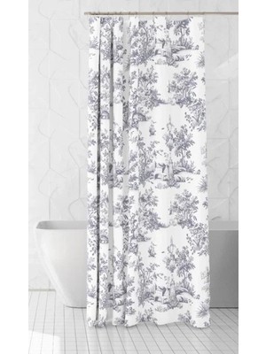 Zethome Banyo Perdesi 1 x 120 x 200 Tek Kanat Duş Perdesi 4237