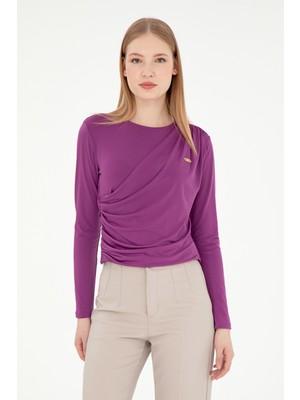 U.s. Polo Assn. Kadın Menekşe Sweatshirt 50291561-VR037