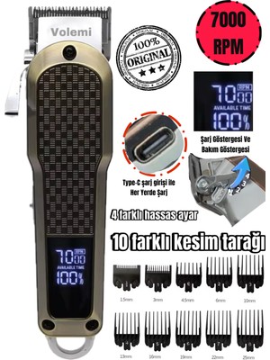 Volemi V-0089 Profesyonel Tıraş Makinesi