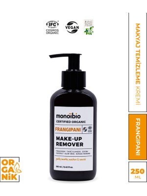 Monoibio Organik Frangipani Yüz & Göz Makyaj Temizleme Kremi / Sütü - Makeup Remover - Vegan