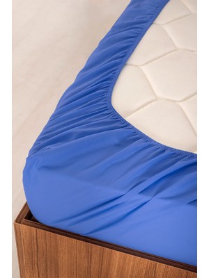 Türker Tekstil %100 Pamuklu Tek Kişilik Fıtted Lastikli Çarşaf (120 x 200+25 cm )