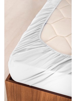 Türker Tekstil Pamuklu Tek Kişilik Fıtted Lastikli Çarşaf (120 x 200+25 cm )