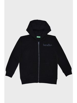 United Colors Of Benetton Pamuklu Regular Fit Kapüşonlu Sweat Erkek Çocuk Sweat BNTB21876