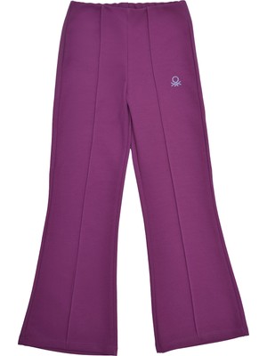 United Colors Of Benetton Standart Fit Yüksek Bel Ispanyol Paça Tayt Kız Çocuk Tayt BNTG21553