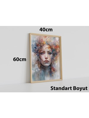 Wood Design World Ahşap Çerçeve 40  x  60  cm  Modern Uv Baskı Tablo