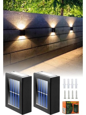 2'li Güneş Enerjili Su Geçirmez Solar LED Lamba