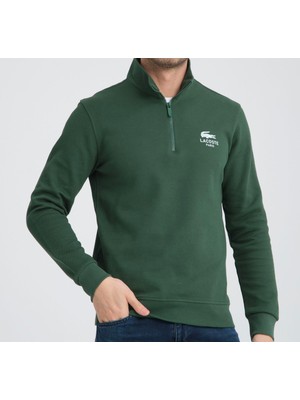 Lacoste  Fermuar Yaka  Nefti  Özel Arma  Uzun Kol  Regular Fit