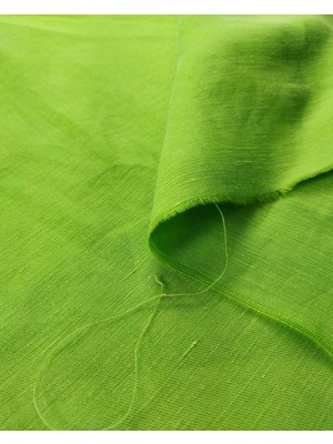 Keten Viskon Tatlı Yeşil Renkte (En 150 cm x Boy 180 Cm)