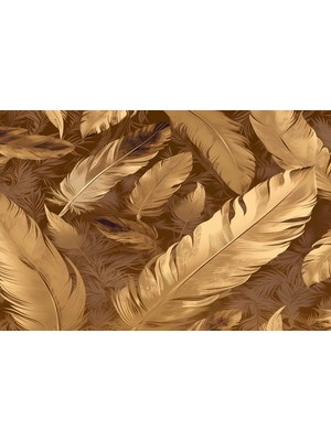 Aden Dekoratif Tüyler Kanvas Tablo