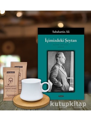 Içimizdeki Şeytan Sabahattin Ali Kitap Bambu Fincan ve Kahve Hediye Seti Kutupkitap