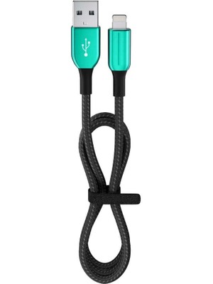 12 Watt 2.4A Usb-A To Lightning 1.2m Hızlı Şarj Kablosu Yeşil FC35