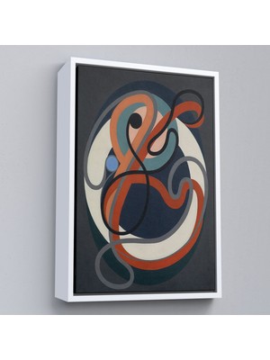 Miyrem canvas Serie  Auguste Herbin - Soyut Sanat TABLOSU-8098