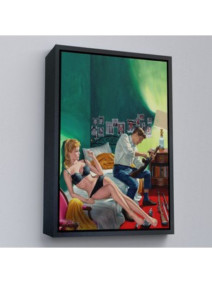 Miyrem canvas Serie  Kuşatılmış Suçlu ve Ortağı Kadın TABLO-7724