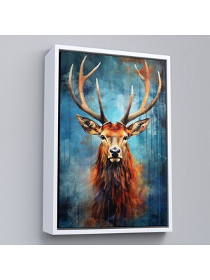 Miyrem^#canvas Serie  Suluboya Geyik TABLOSU-7536