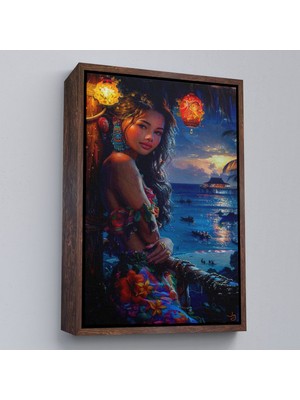Miyrem canvas Serie  Taylanlı Genç Kadın TABLOSU-7699