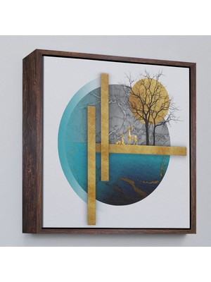 Miyrem canvas Serie  Soyut Geometri Dekoratif TABLOSU-8308