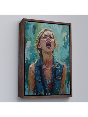 Miyrem canvas Serie  Çığlık Atan Kadın TABLOSU-7968