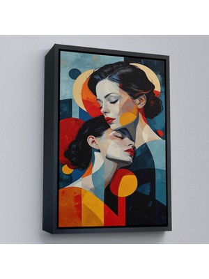 Miyrem canvas Serie  Anne ve Kızı TABLOSU-7791