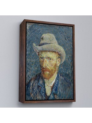 Miyrem canvas Serie  Vincent Van Gogh - Hasır Şapkalı Otoportre TABLOSU-7481