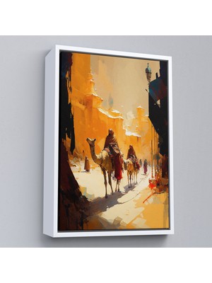 Miyrem^#canvas Serie  Deve Üstündeki Insanlar TABLO-7994