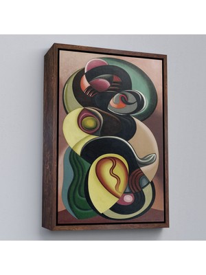 Miyrem canvas Serie  Auguste Herbin - Kompozisyon Hareketi TABLOSU-8099