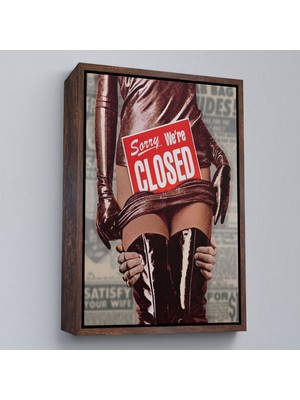 Miyrem canvas Serie  Sorry We're Closed Tablo - Üzgünüm KAPALIYIZ-7705