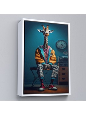 Miyrem^#canvas Serie  Sevimli Zürafa TABLOSU-7802