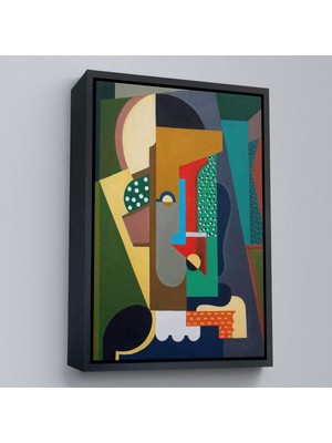 Miyrem canvas Serie  Auguste Herbin - Kübist Kompozisyon TABLO-8097