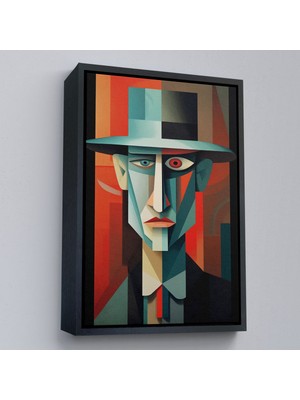 Miyrem canvas Serie  Soyut Şapkalı Adam TABLOSU-7786