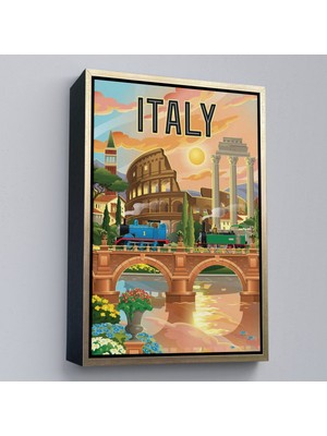 Miyrem canvas Serie  Roma Italya Kolezyum TABLO-7906