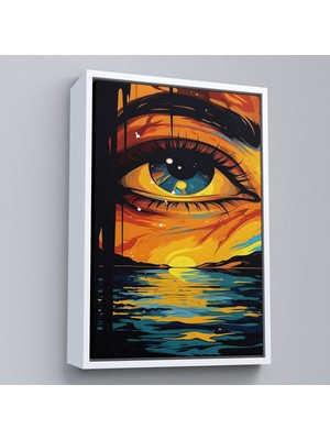 Miyrem^#canvas Serie  Deniz Üzerindeki Güzel Göz TABLOSU-7861