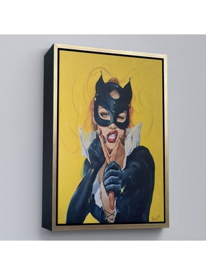 Miyrem canvas Serie  Sapanlı Kedi Kadın TANLOSU-7708