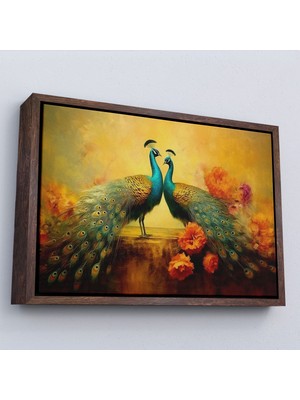 Miyrem canvas Serie  Tavus Kuşları TABLOSU-7206