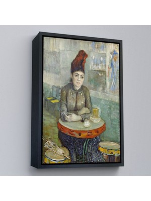 Miyrem canvas Serie  Vincent Van Gogh - Kafede - Le Tambourin'deki Agostina Segatori TABLO-7458