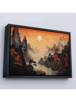 Miyrem canvas Serie  Çin Dağ Manzarası TABLOSU-7259