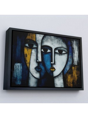 Miyrem canvas Serie  Soyut Yüzler TABLOSU-7220