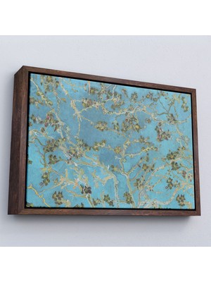 Miyrem canvas Serie  Vincent Van Gogh - Çiçek Açan Badem Ağacı Mavi TABLOSU-7177